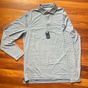 Johnnie-O Men’s Golf long sleeve polo - Ballyneal logo on left sleeve